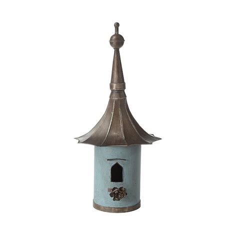 creative co op metal bird house|STORIED home 31.5.